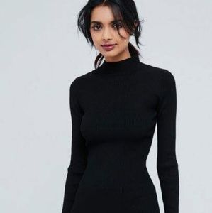 Zara Knit Black long sleeve dress